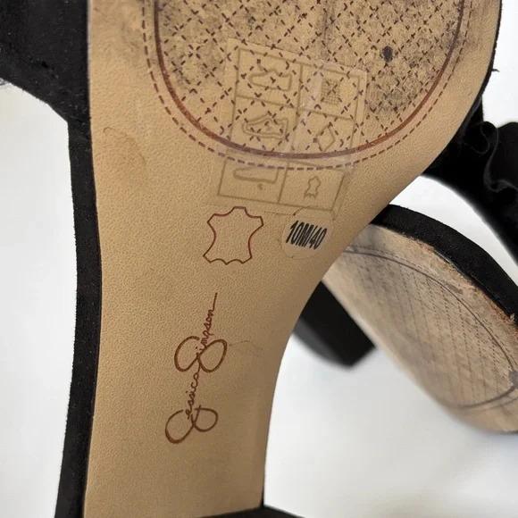 Jessica Simpson Black Ruffle Mules - Picture 4 of 5